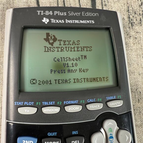 Texas Instruments TI-84 Plus Silver Edition Graphing Calculator - Tested Working - Picture 3 of 11